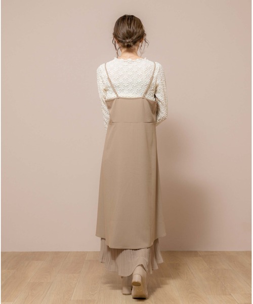 flower（フラワー）の「スウィングシフォンワンピース（ワンピース・レディース・ブラウン/アイボリー・FREE）」の6枚目の写真