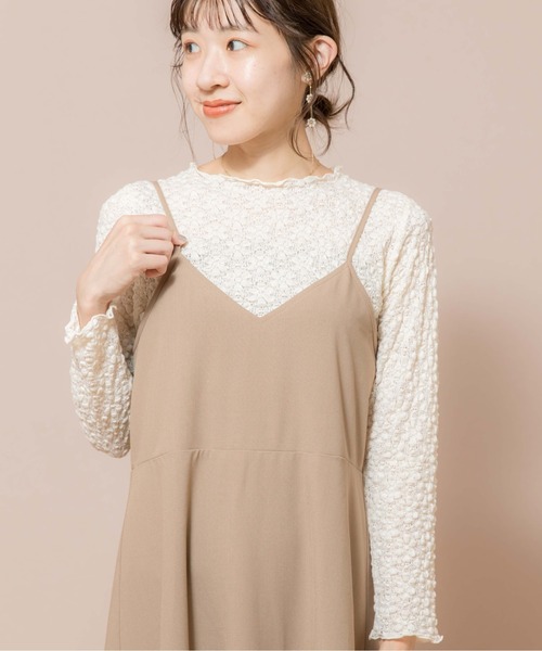 flower（フラワー）の「スウィングシフォンワンピース（ワンピース・レディース・ブラウン/アイボリー・FREE）」の8枚目の写真