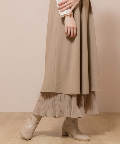 flower（フラワー）の「スウィングシフォンワンピース（ワンピース・レディース・ブラウン/アイボリー・FREE）」の10枚目の写真