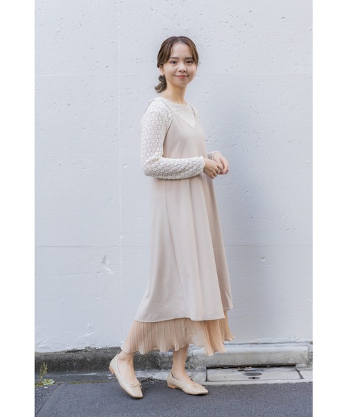 flower（フラワー）の「スウィングシフォンワンピース（ワンピース・レディース・ブラウン/アイボリー・FREE）」の22枚目の写真