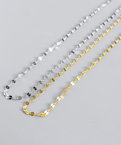 ABBEY MARKET（アビーマーケット）の「シルバー チェーン ネックレス チョーカー　eclair chain necklace（ネックレス・レディース・ゴールド/シルバー・FREE）」の4枚目の写真