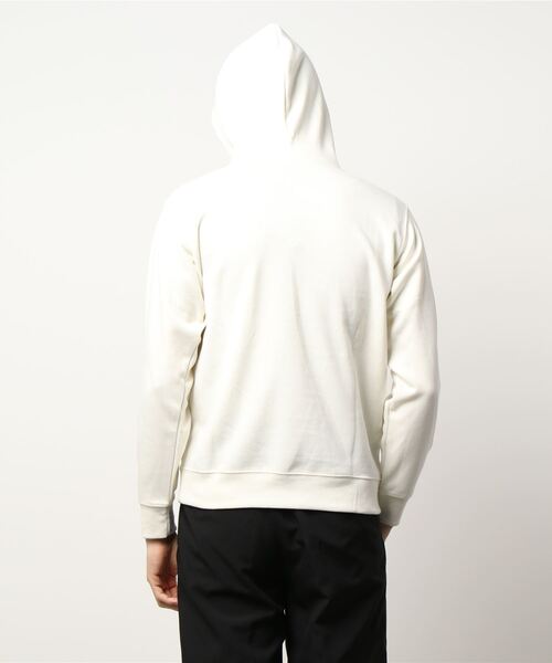 OUTDOOR PRODUCTS APPAREL(アウトドアプロダクツアパレル)の「【OUTDOOR PRODUCTS/アウトドアプロダクツ】防シワ UVカット ポンチ素材使用 CAMPモチーフデザインプルスウェットパーカー イージーケア商品(パーカー・メンズ・カーキ/アイボリー/ブラック/ブルー系その他・MEDIUM/X-LARGE/LARGE)」の6枚目の写真