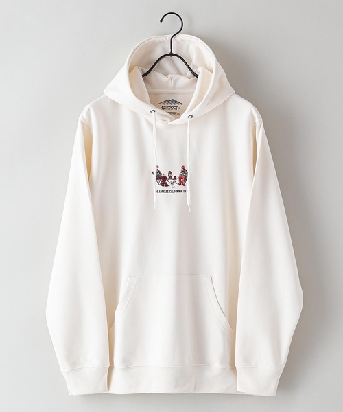 OUTDOOR PRODUCTS APPAREL(アウトドアプロダクツアパレル)の「【OUTDOOR PRODUCTS/アウトドアプロダクツ】防シワ UVカット ポンチ素材使用 CAMPモチーフデザインプルスウェットパーカー イージーケア商品(パーカー・メンズ・カーキ/アイボリー/ブラック/ブルー系その他・MEDIUM/X-LARGE/LARGE)」の22枚目の写真