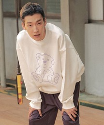 A'GEM/9 × .kom『ISTKUNST/イストクンスト』THUNDER BEAR SWEATSHIRTS/サンダーベアー スウェットシャツ
