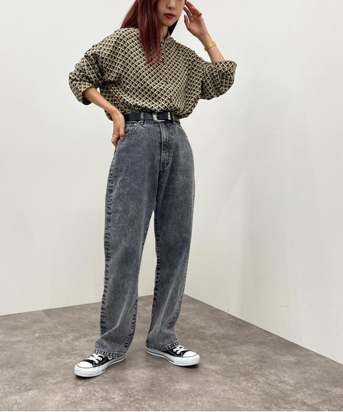 apres jour mignon(アプレジュールミニョン)の「アソート柄バンドカラーシャツ 【ZOZOTOWN限定アイテム】(シャツ/ブラウス・レディース・パープル系その他/ブラック系その他・フリー/X-LARGE)」の15枚目の写真