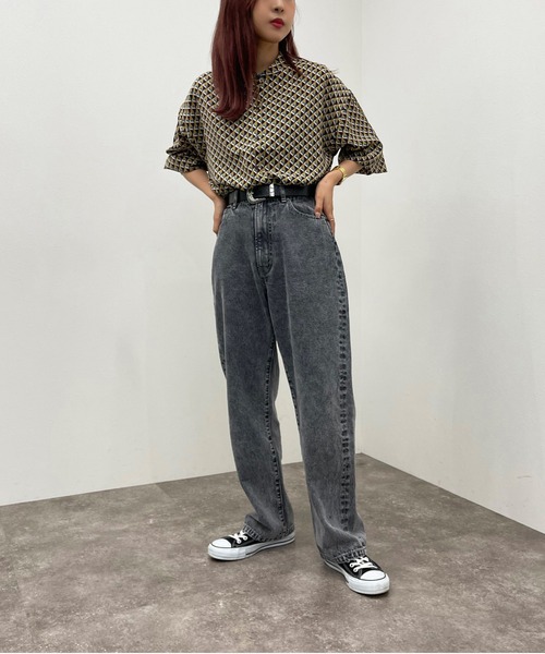 apres jour mignon(アプレジュールミニョン)の「アソート柄バンドカラーシャツ 【ZOZOTOWN限定アイテム】(シャツ/ブラウス・レディース・パープル系その他/ブラック系その他・フリー/X-LARGE)」の16枚目の写真