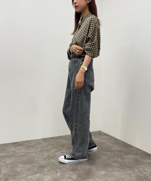 apres jour mignon(アプレジュールミニョン)の「アソート柄バンドカラーシャツ 【ZOZOTOWN限定アイテム】(シャツ/ブラウス・レディース・パープル系その他/ブラック系その他・フリー/X-LARGE)」の17枚目の写真