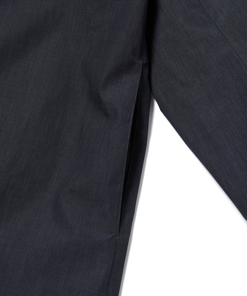 3レイヤー 裏フリース ノーカラーコートADAM ET ROPE' HOMME ADAM ET ROPE'（アダムエロペ）の「【PENFABRIC】3レイヤー 裏