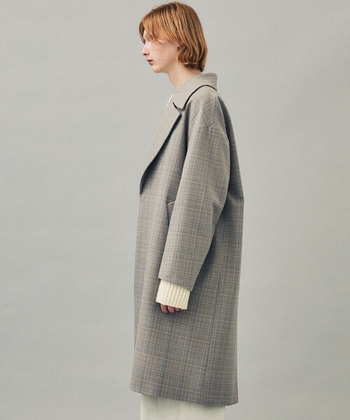 LANVIN フード付きグレー チェスターコート　新品未使用♡ フード付き編み込みニットコート[品番：LVLW0000347]｜Frenchic
