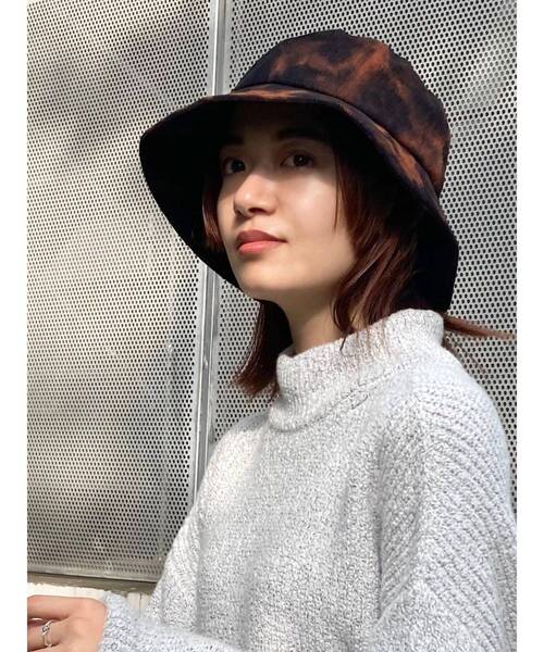 EMODA（エモダ）の「コーデュロイワイドハット（ハット・レディース・オレンジ/ブラック・FREE）」の15枚目の写真