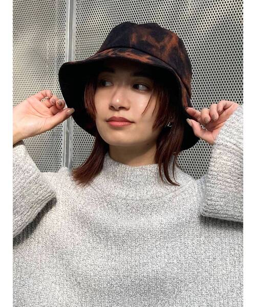 EMODA（エモダ）の「コーデュロイワイドハット（ハット・レディース・オレンジ/ブラック・FREE）」の16枚目の写真
