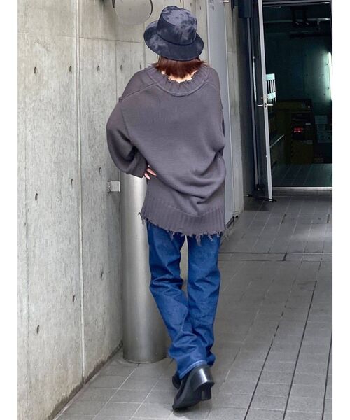 EMODA（エモダ）の「コーデュロイワイドハット（ハット・レディース・オレンジ/ブラック・FREE）」の21枚目の写真