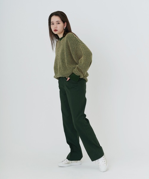 TINA：JOJUN（ティーナジョジュン）の「ユニセックス ワッフルニット TINA：JOJUN（ニット/セーター・レディース・グリーン/レッド/ネイビー/オレンジ・M）」の18枚目の写真