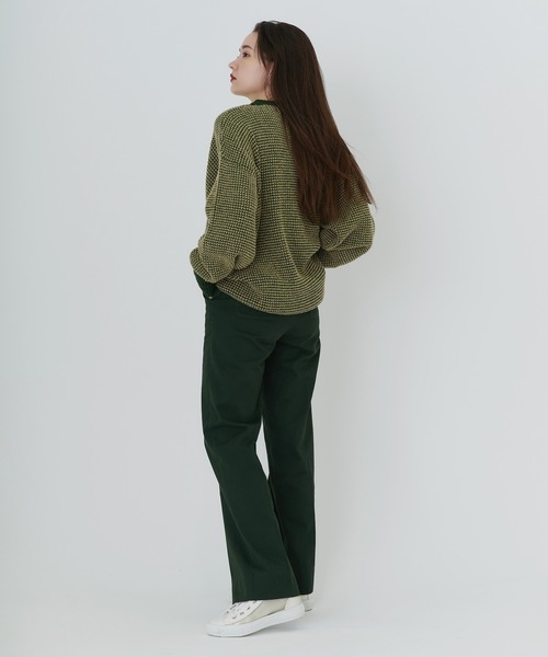 TINA：JOJUN（ティーナジョジュン）の「ユニセックス ワッフルニット TINA：JOJUN（ニット/セーター・レディース・グリーン/レッド/ネイビー/オレンジ・M）」の21枚目の写真