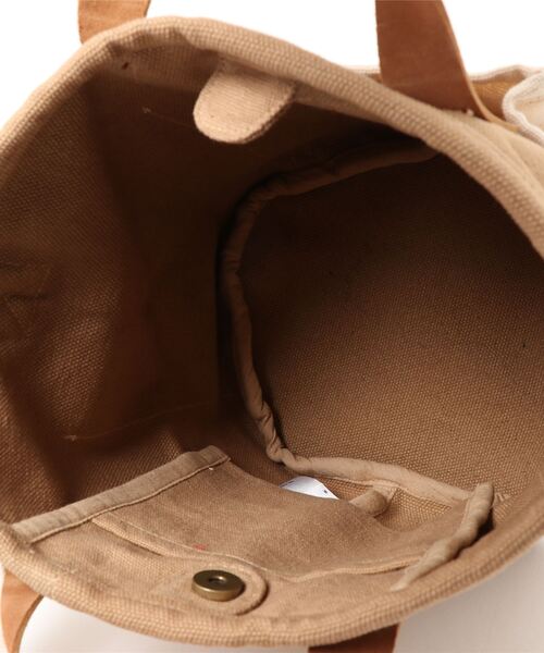 チャイハネ（チャイハネ）の「【チャイハネ】コットンキャンバスWAYショルダーバッグ（ショルダーバッグ・レディース・カーキ/ナチュラル・FREE）」の5枚目の写真