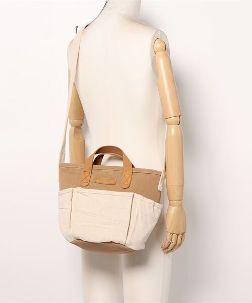 チャイハネ（チャイハネ）の「【チャイハネ】コットンキャンバスWAYショルダーバッグ（ショルダーバッグ・レディース・カーキ/ナチュラル・FREE）」の10枚目の写真