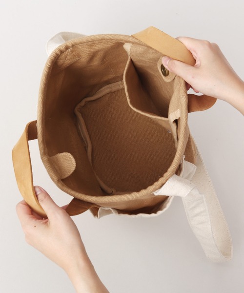 チャイハネ（チャイハネ）の「【チャイハネ】コットンキャンバスWAYショルダーバッグ（ショルダーバッグ・レディース・カーキ/ナチュラル・FREE）」の14枚目の写真