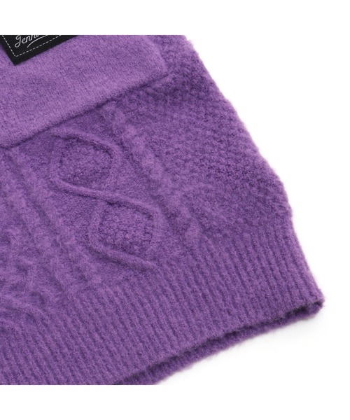 JENNI love（ジェニィラブ）の「マシュマロニットバックリボンワンピ（ワンピース・キッズ・ベージュ/ミント/パープル・130cm/140cm/150cm/160cm）」の20枚目の写真