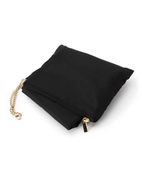 THE SHOP TK （ザ ショップ ティーケー ）の「◆【セレモニー対応可】エコバッグ付きトートバッグ（トートバッグ・レディース・ブラック/ナチュラル・99）」の4枚目の写真