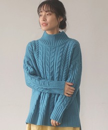 Green　Parks | モックネックケーブルニットプルオーバー＊(ニット/セーター)