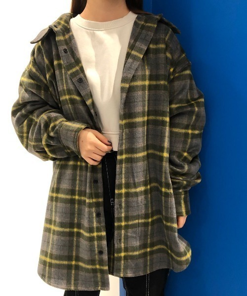 WHITELAND(ホワイトランド)の「WHITELAND/ホワイトランド/リバーシブルチェックシャツ(シャツ/ブラウス・メンズ・ベージュ/グリーン・FREE)」の1枚目の写真