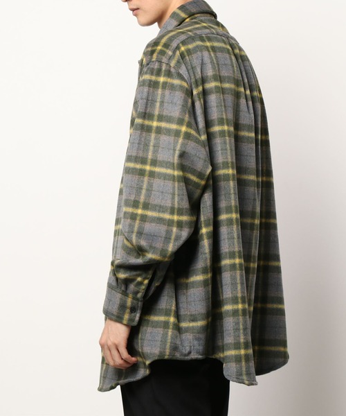 WHITELAND(ホワイトランド)の「WHITELAND/ホワイトランド/リバーシブルチェックシャツ(シャツ/ブラウス・メンズ・ベージュ/グリーン・FREE)」の5枚目の写真