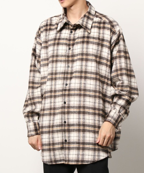 WHITELAND(ホワイトランド)の「WHITELAND/ホワイトランド/リバーシブルチェックシャツ(シャツ/ブラウス・メンズ・ベージュ/グリーン・FREE)」の14枚目の写真