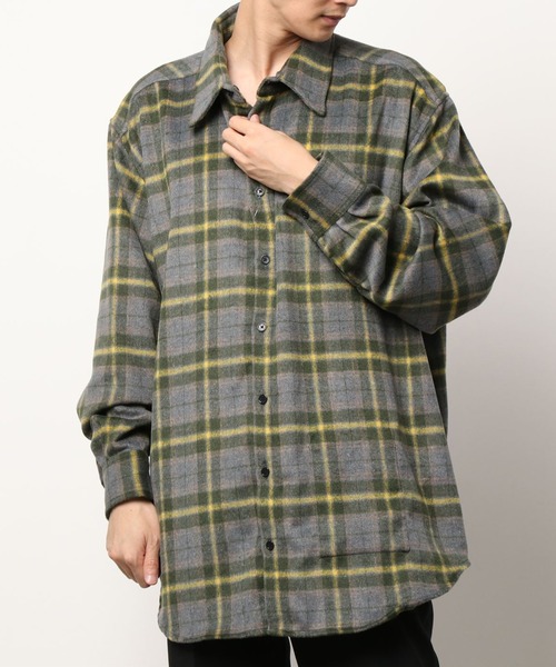 WHITELAND(ホワイトランド)の「WHITELAND/ホワイトランド/リバーシブルチェックシャツ(シャツ/ブラウス・メンズ・ベージュ/グリーン・FREE)」の15枚目の写真