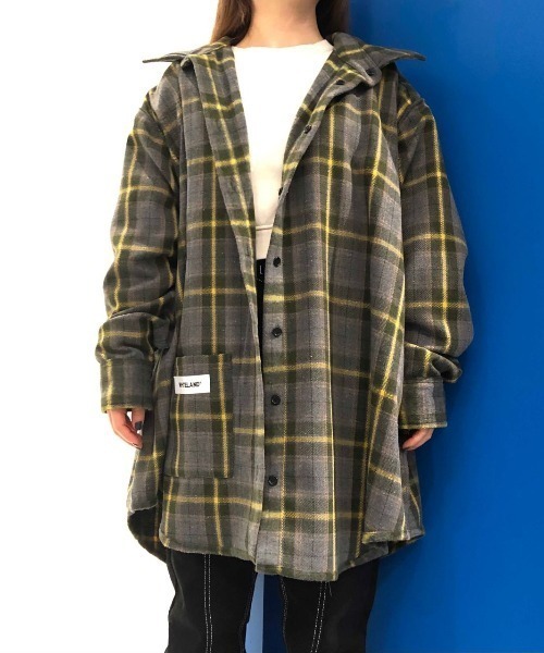 WHITELAND(ホワイトランド)の「WHITELAND/ホワイトランド/リバーシブルチェックシャツ(シャツ/ブラウス・メンズ・ベージュ/グリーン・FREE)」の18枚目の写真