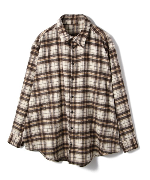 WHITELAND(ホワイトランド)の「WHITELAND/ホワイトランド/リバーシブルチェックシャツ(シャツ/ブラウス・メンズ・ベージュ/グリーン・FREE)」の13枚目の写真