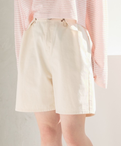 Eaphi アイボリー ショートパンツ 50102-0120 Eaphi アイボリー ショートパンツ 50102-0120