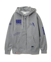 ESPACE VERT/エスパスベール　プリントZIPパーカー