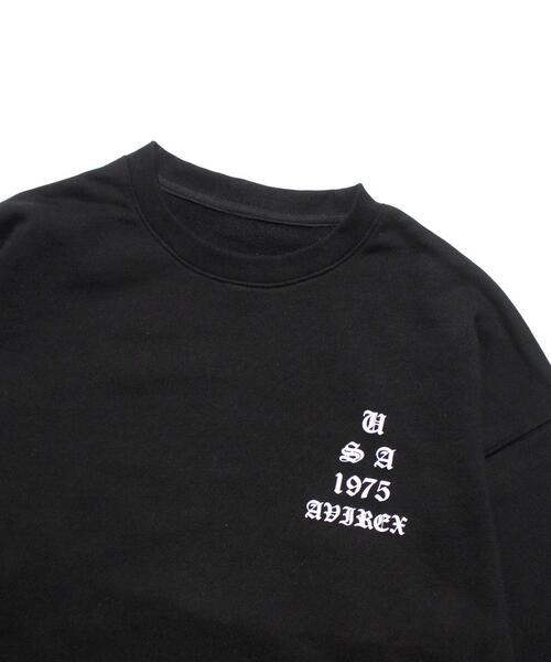 AVIREX(アヴィレックス)の「【直営店限定】CREW NECK SWEAT AVX Ⅱ/ クルーネックスウェットAVXⅡ(スウェット・レディース・ホワイト/ブラック・MEDIUM/LARGE)」の7枚目の写真