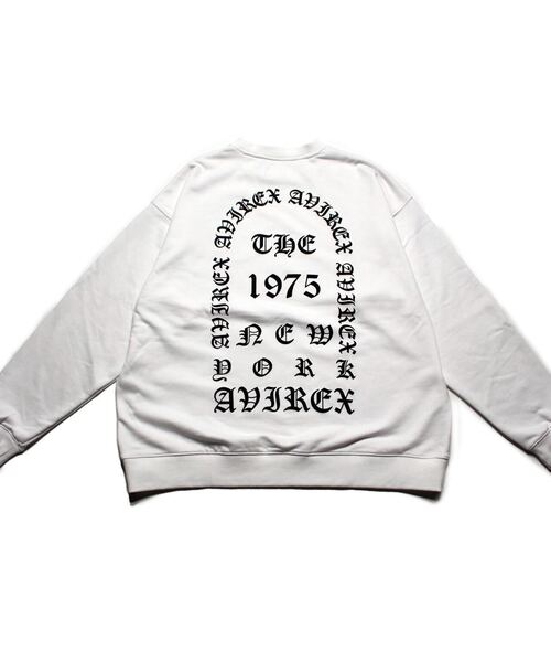 AVIREX(アヴィレックス)の「【直営店限定】CREW NECK SWEAT AVX Ⅱ/ クルーネックスウェットAVXⅡ(スウェット・レディース・ホワイト/ブラック・MEDIUM/LARGE)」の3枚目の写真