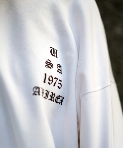 AVIREX(アヴィレックス)の「【直営店限定】CREW NECK SWEAT AVX Ⅱ/ クルーネックスウェットAVXⅡ(スウェット・レディース・ホワイト/ブラック・MEDIUM/LARGE)」の18枚目の写真
