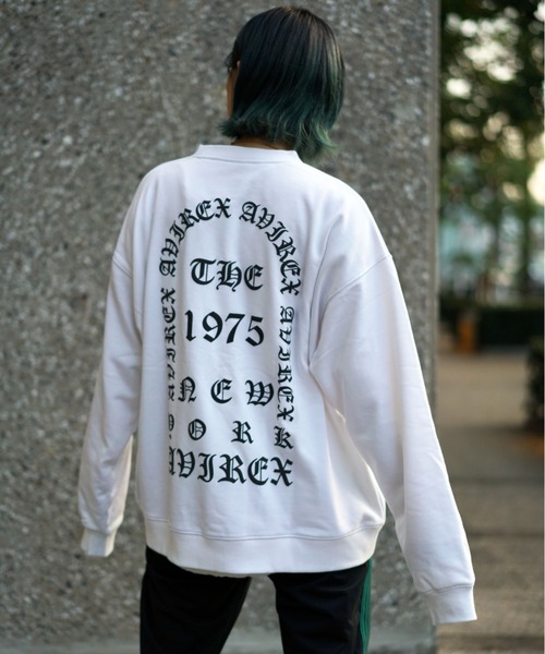 AVIREX(アヴィレックス)の「【直営店限定】CREW NECK SWEAT AVX Ⅱ/ クルーネックスウェットAVXⅡ(スウェット・レディース・ホワイト/ブラック・MEDIUM/LARGE)」の21枚目の写真