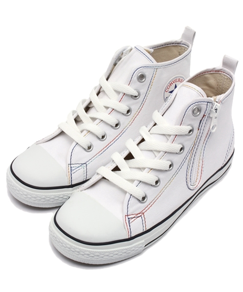 CONVERSE（コンバース）の「CHILD ALL STAR N RBW Z HI / チャイルド オールスター N RBW Z HI（スニーカー・キッズ・ホワイト/レッド・15cm/17cm/22cm/19cm/18cm/16cm/20cm/21cm）」の2枚目の写真