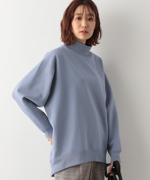 GLOBAL WORK(グローバルワーク)の「サマミエエアリースタンドリブ/255303(スウェット・レディース・ブラック/サックスブルー/アイボリー/カーキ・MEDIUM/LARGE)」の4枚目の写真