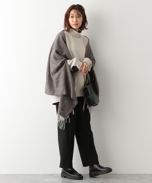 GLOBAL WORK(グローバルワーク)の「サマミエエアリースタンドリブ/255303(スウェット・レディース・ブラック/サックスブルー/アイボリー/カーキ・MEDIUM/LARGE)」の8枚目の写真