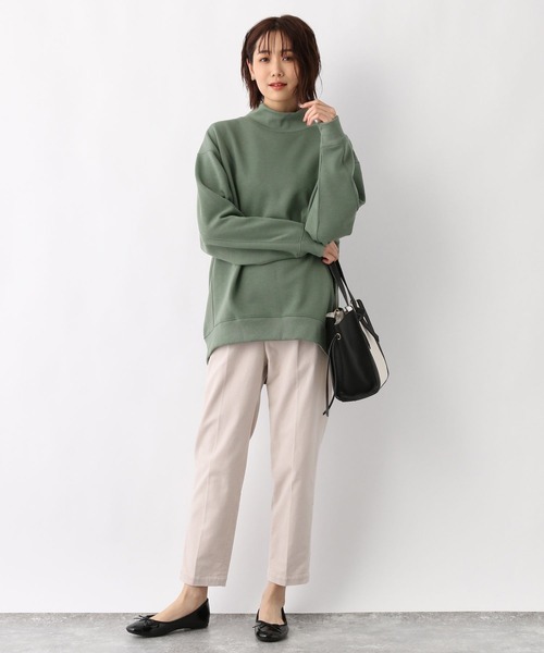 GLOBAL WORK(グローバルワーク)の「サマミエエアリースタンドリブ/255303(スウェット・レディース・ブラック/サックスブルー/アイボリー/カーキ・MEDIUM/LARGE)」の18枚目の写真