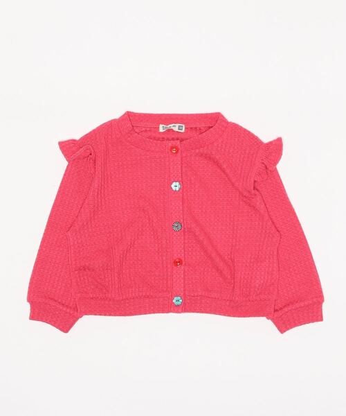 RAGMART（ラグマート）の「ワッフルニットカーディガン（カーディガン/ボレロ・キッズ・ベージュ/イエロー/レッド・110cm/120cm/130cm/100cm）」の14枚目の写真