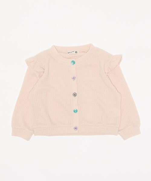 RAGMART（ラグマート）の「ワッフルニットカーディガン（カーディガン/ボレロ・キッズ・ベージュ/イエロー/レッド・110cm/120cm/130cm/100cm）」の12枚目の写真