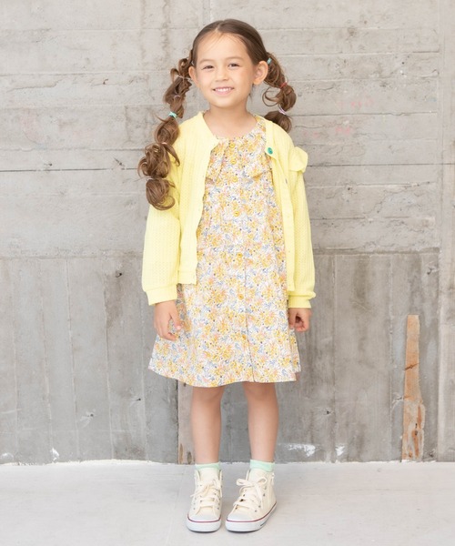 RAGMART（ラグマート）の「ワッフルニットカーディガン（カーディガン/ボレロ・キッズ・ベージュ/イエロー/レッド・110cm/120cm/130cm/100cm）」の7枚目の写真