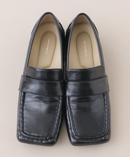 NEUNA（ヌナ）の「ヴィーガンレザースクエアステッチローファー（ローファー・レディース・ホワイト/ブラック・SMALL/MEDIUM/LARGE）」の16枚目の写真