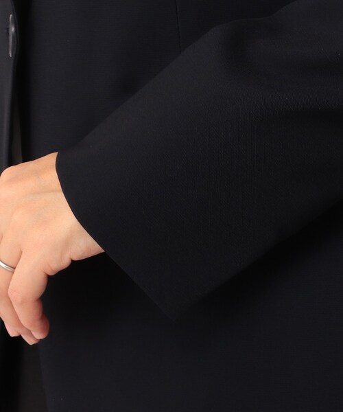 UNTITLED（アンタイトル）の「◆トリアセストレッチ　テーラードジャケット【洗える・抗菌防臭】（テーラードジャケット・レディース・ブラック/ダークネイビー/ネイビー系9・44/02/03/42/00/48/04/01）」の11枚目の写真