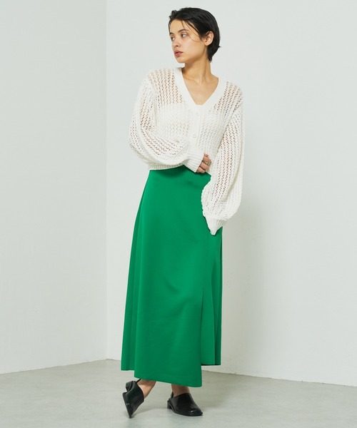 Lui's（ルイス）の「透かし編みボリュームショートカーディガン（カーディガン/ボレロ・レディース・ホワイト/ブラック/グリーン・FREE）」の12枚目の写真