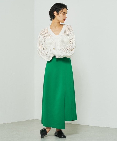 Lui's（ルイス）の「透かし編みボリュームショートカーディガン（カーディガン/ボレロ・レディース・ホワイト/ブラック/グリーン・FREE）」の15枚目の写真