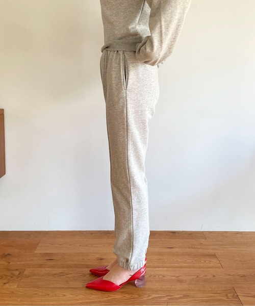 EPIMI E'PIMMY（エピミエピミー）の「〈Set upにも〉ピンタックスウェットパンツ（スウェットパンツ・レディース・ブラック/クリーム/オートミール/杢グレー・MEDIUM）」の13枚目の写真