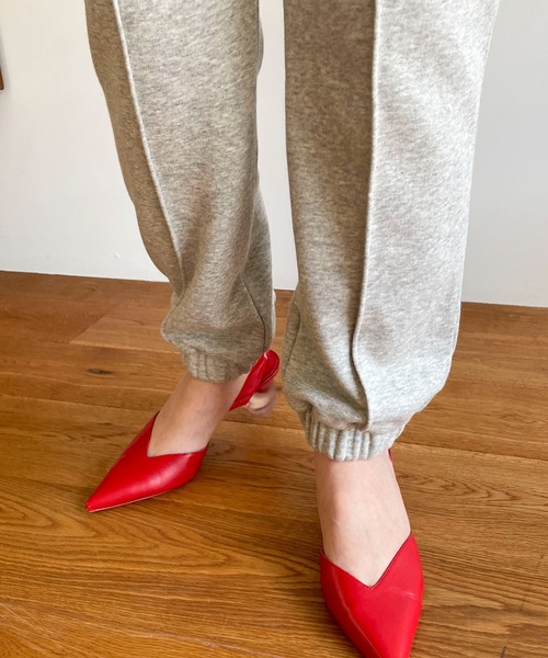 EPIMI E'PIMMY（エピミエピミー）の「〈Set upにも〉ピンタックスウェットパンツ（スウェットパンツ・レディース・ブラック/クリーム/オートミール/杢グレー・MEDIUM）」の17枚目の写真