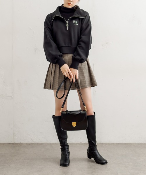 OLIVE des OLIVE(オリーブデオリーブ)の「レトロサドルショルダー(ショルダーバッグ・レディース・ダークブラウン/ベージュ/オフホワイト/ブラック・FREE)」の11枚目の写真